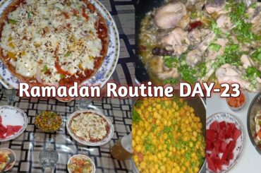 Aj Iftar me bnaya Healthy Pizza| Chicken Stew Recipe| Ramadan Routine