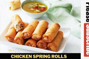 Chicken Spring Rolls Recipe by CookingPassion (Ramzan Special Recipe)