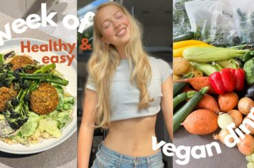 A WEEK OF VEGAN DINNERS | healthy, quick and easy vegan plant based meals to try | low food waste