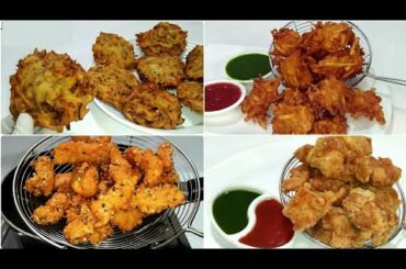 4 Different Pakora Recipes For Iftar | Ramadan Special | Iftar Special  | Eid Special