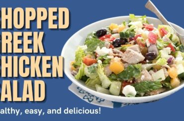 Chopped Greek Chicken Salad | Light and fresh keto recipe!