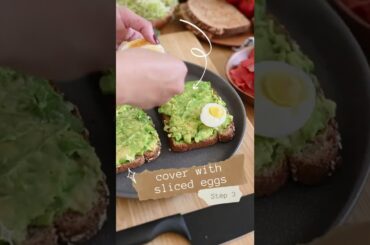 HEALTHY AND PROTECTIVE AVOCADO AND EGG TOAST - #Shorts