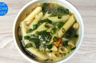 Healthy Pasta Soup for Weight loss | Pasta Soup Recipe | Vegetable pasta soup recipe