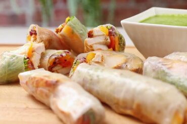 Tandoori Chicken Salad Rolls/Tandoori Chicken Recipe in Oven/Healthy Salad Rolls/ Mint Chutney