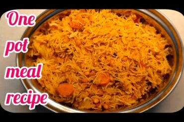 One pot meal recipe/ lunch box recipe/ 15 minutes recipe/healthy recipes/channadal rice recipe/