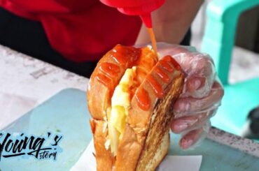 CHICKEN AND EGG ROASTED SANDWICH - QUICK AND HEALTHY BREAKFAST RECIPE - "EGG DROP"