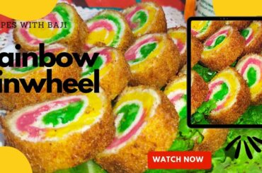 Pinwheel| Rainbow pinwheel| Ribbon sandwich| Aloo pinwheel|#recipeswithbaji@Recipes With BAJI