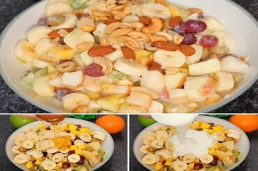 healthy fruit chaat recipe | fruit salad | iftar recipes