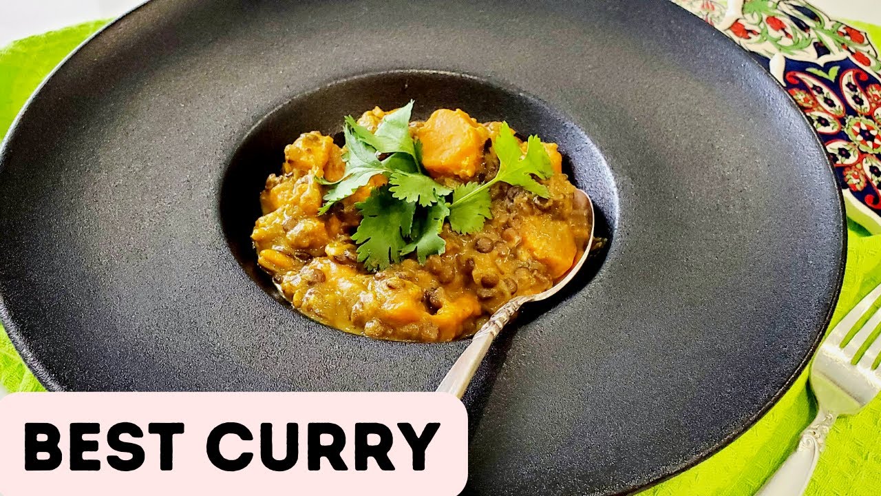 LENTILS AND SWEET POTATO CURRY~EASY CURRY RECIPES~EASY DINNER RECIPES LENTILS AND SWEET POTATO CURRY~EASY CURRY RECIPES~EASY DINNER RECIPES