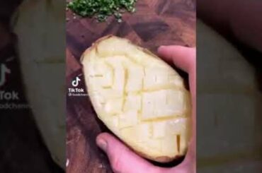 How to make a baked potato asmr food cooking tiktok #foodcooking #foodrecipes food easy to make