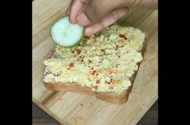 Scrambled Egg Sandwich | Healthy Breakfast | Morning Breakfast Recipe #shorts