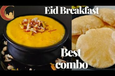 Eid Breakfast Recipe /Aamras Puri / summer special mango recipe /Easy & Healthy breakfast recipe