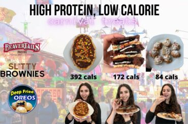 3 High Protein, Low Calorie Carnival/State Fair Recipes!