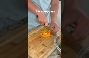 Making easy healthy salad