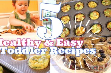 FIVE HEALTHY TODDLER RECIPE IDEAS (Breakfast, lunch, dinner, and snacks)