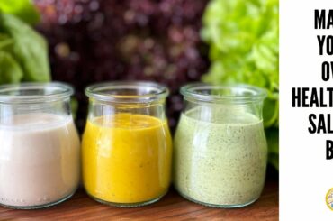 3 CLASSIC (but HEALTHIER) HOMEMADE SALAD DRESSING RECIPES. You'll WANT to EAT SALAD EVERYDAY!
