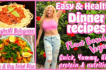 Vegan Dinner Recipes - Plant based food - Healthy Dinners + Vegetarian Recipes - Veg Dinner Recipes