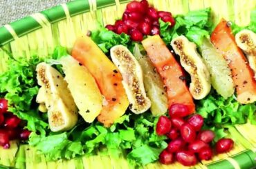 Turkish White Fig Salad | Easy Fig Salad | Healthy Salad Recipe