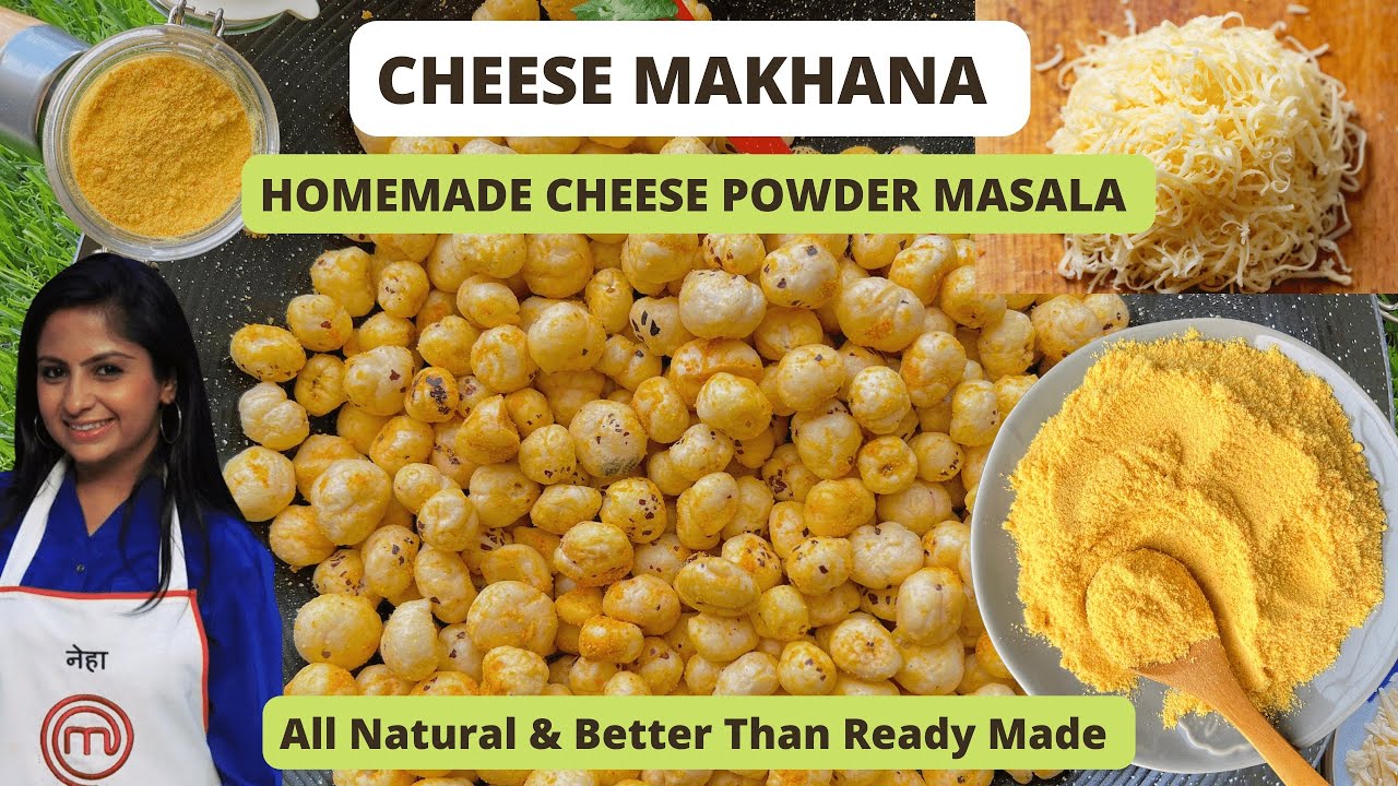 Cheese Makhana Recipe with Homemade Cheese Masala. Healthier Snacking Idea for kids & all. 150 Kcal Cheese Makhana Recipe with Homemade Cheese Masala. Healthier Snacking Idea for kids & all. 150 Kcal