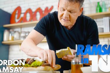 The Perfect Steak Sandwich Recipe in Just 10 Minutes | Gordon Ramsay