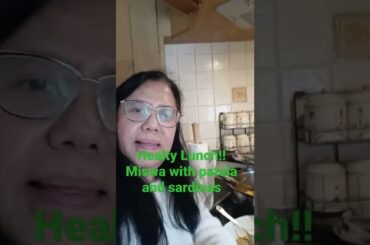 Healthy Lunch/Miswa with sardinas and patola #ireland #shortvideo