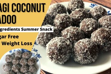 Ragi Coconut Ladoo Recipe | Healthy & Easy 4 Ingredients Summer Snack | Sugar Free | Weight Loss