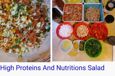 Super Delicious and High Proteins Loaded Salad | Nutrition & Healthy Salad Recipe | Sprouts Salad