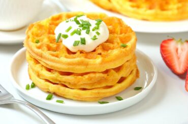 2 Ingredient Low Carb Waffles | Gluten Free + Keto