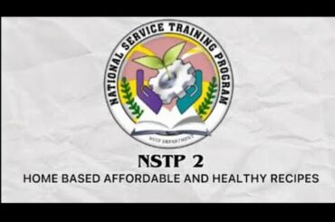 NSTP 2 | HOME BASED AFFORDABLE AND HEALTHY RECIPES: PORK ADOBO (PART 3- APRIL)