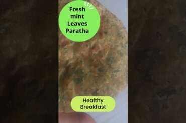Fresh mint leaves paratha recipe| Healthy Breakfast idea | shorts | Healthically Kitchen