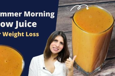 Summer Morning Multivitamin Glow Juice Recipe for Weight Loss | Healthy Collagen Booster Drink