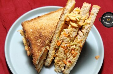 HEALTHY CHICKEN SANDWICH | Best Snack Recipe | Quick Sandwich Recipes | High Protein Sandwich Recipe