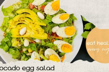 Avocado egg salad for perfect dinner | Keto Salad recipe | Healthy Avocado Egg salad for weight loss
