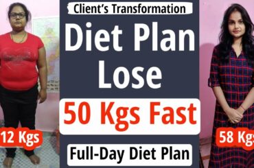 Diet Plan To Lose Weight Fast 50 Kgs In Hindi | Full Day Diet Plan For Weight Loss | Fat to Fab