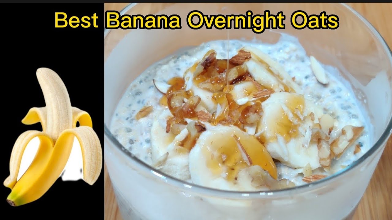 OVERNIGHT OATS Banana | Best Morning Breakfast | Healthy & Weight Loss Recipe | #shorts OVERNIGHT OATS Banana | Best Morning Breakfast | Healthy & Weight Loss Recipe | #shorts