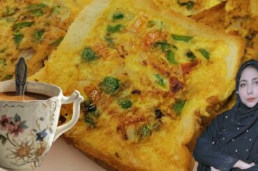 Omelette slice recipe by FoodPlanet|breakfast recipe |kids healthy Breakfast |snacks |