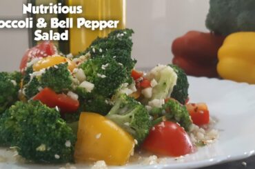 Healthy Broccoli  Salad/Broccoli & Bell Pepper Salad/Healthy Salad /Nutritious salad Recipe