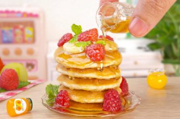 Easy And Healthy Miniature Banana Oat Pancake Recipe | Yummy Miniature Dessert Tutorial