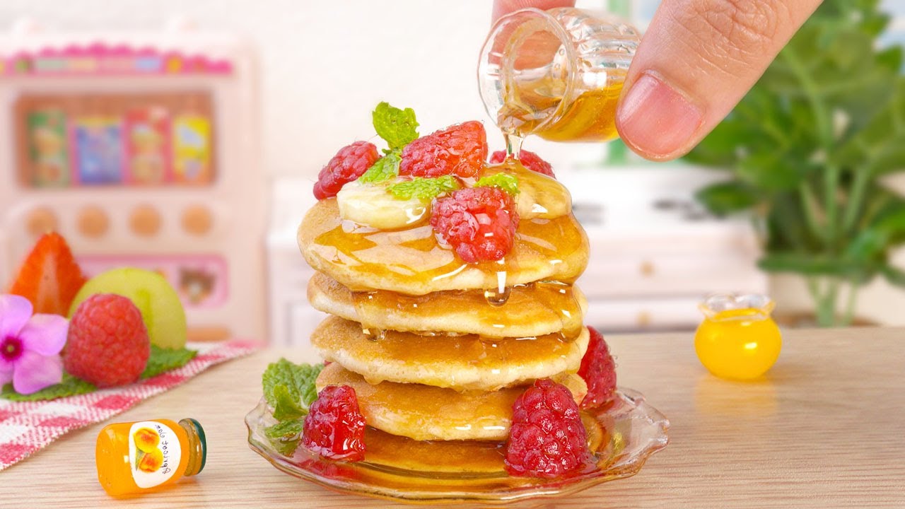 Easy And Healthy Miniature Banana Oat Pancake Recipe | Yummy Miniature Dessert Tutorial Easy And Healthy Miniature Banana Oat Pancake Recipe | Yummy Miniature Dessert Tutorial