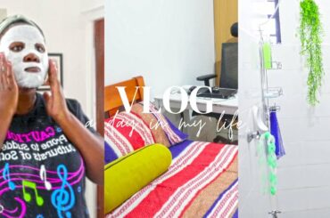 DAY VLOG || CLEANING BATHROOM AND BEDROOM RESET || SELF CARE || HEALTHY BREAKFAST RECIPE OPTION