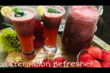 Watermelon Mojito| Refreshing Watermelon Drink| Tarbooz Ka Juice/Sharbat| Summer Drink Recipe