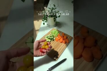 summer recipes ep. 10 chickpea tossed salad w cashew dressing