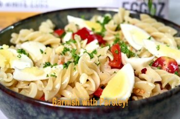 Healthy Pasta Egg Salad Recipe | Quick and Easy Style Egg Recipe | Global Platter | Eggoz Nutrition