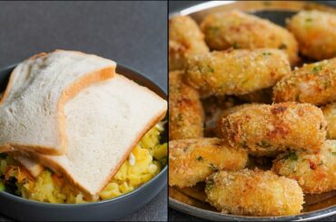 Potato Bread Snacks Recipe | Crispy Snacks Recipe | Vegetable Bread Snacks | N'Oven