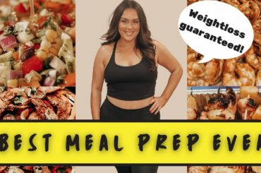 HEALTHY MEAL PREP FOR WEIGHTLOSS ON A BUDGET / SUPER EASY 1 WEEK MEAL PREP FOR WEIGHTLOSS