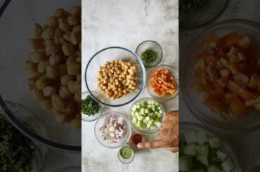Chatpata chana salad | healthy chickpea salad recipe | weight loss salad | #shorts #youtubeshorts