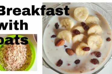 milk oats recipe | quick and easy healthy breakfast | oats for weight loss recipe | Longia D Vlog |
