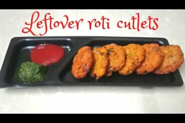 Leftover roti recipe | Cutlet recipe | Healthy breakfast | Indian snacks recipes #shorts