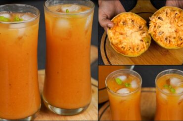 Bel Sharbat | Wood Apple Drink | Healthy Bel Juice | How To Make Bel Sharbat | N'Oven