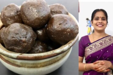 Healthy Snacks | Ragi Dates Laddu